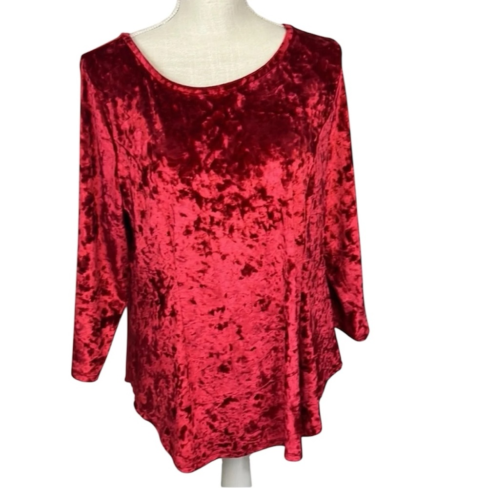 Westport 1962 by Dressbarn Red blouse Size Large